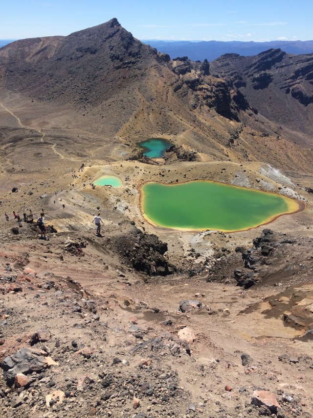 the Tongariro Alpine Crossing is a seven-hour must-do hike in the middle of the North Island, New Zealand.