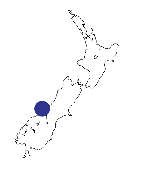 West Coast New Zealand map