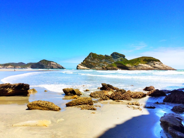 Whararaiki Beach is one of the most northern beaches on the South Island of NZ; it is remote and jaw-droppingly beautiful